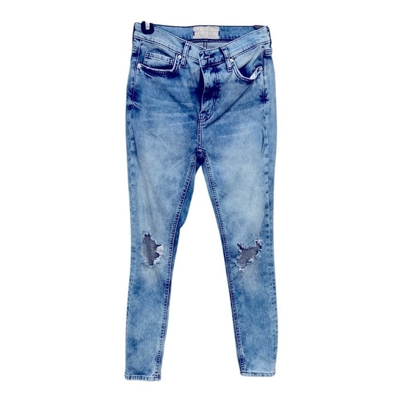 Free People high rise distressed jeans size 27 - Picture 4 of 9